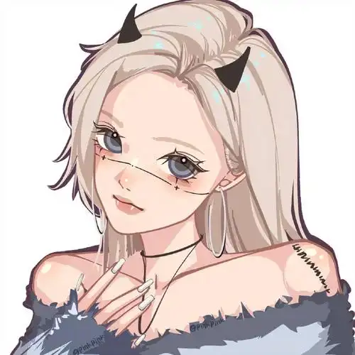 气质可爱甜甜少女彩绘头像#女生头像##手绘头像