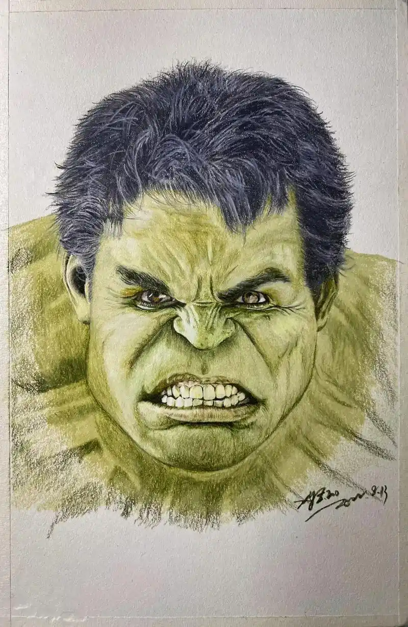 彩铅绿巨人.