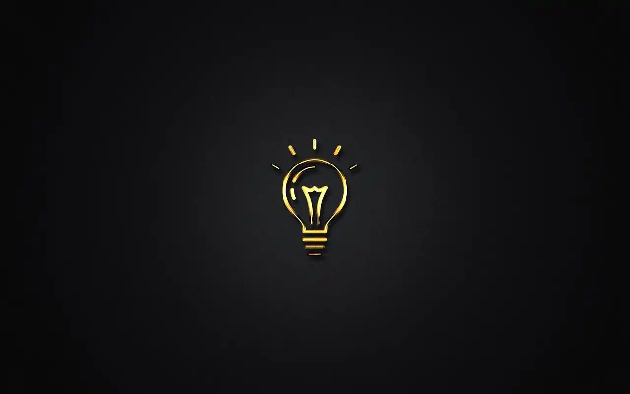 简约纯黑背景图标高清壁纸