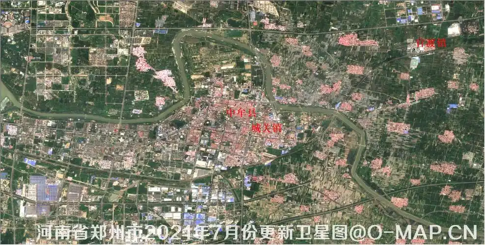 卫星影像地图更新河南省2021卫星图郑州市2021卫星图