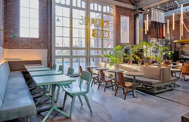 阿姆斯特丹工业风复古餐厅设计案例