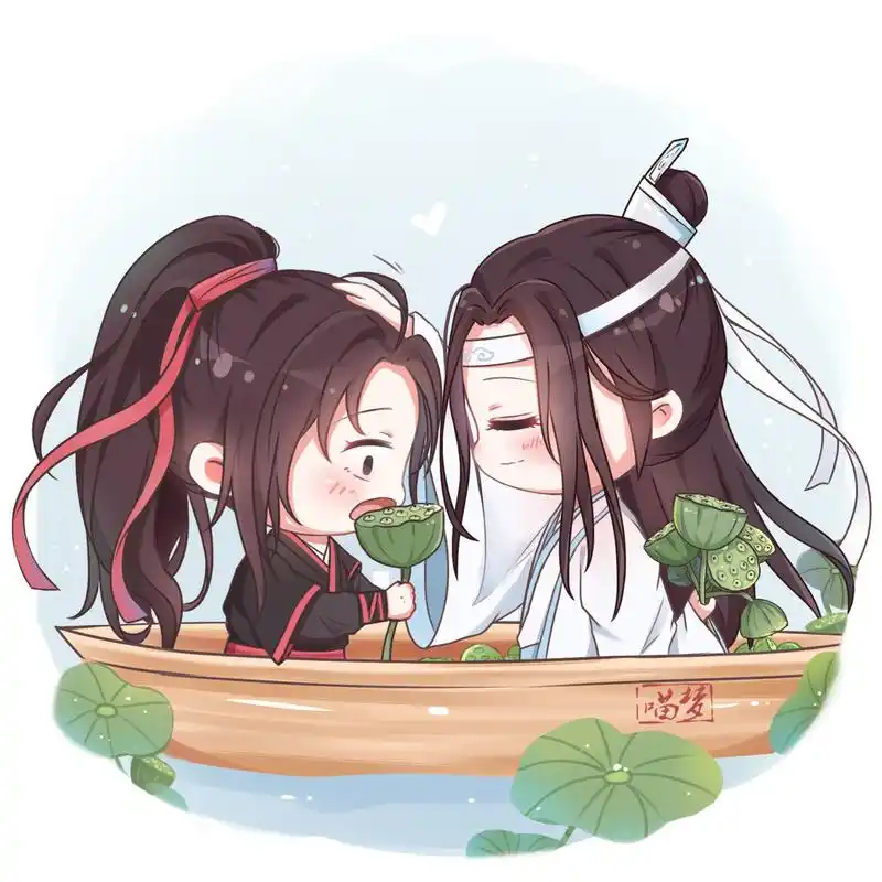 忘羡cp甜蜜日常:约会必备三件套,喝酒吃藕遛苹果