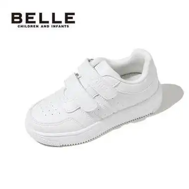 belle百丽童鞋春秋儿童运动鞋男女童休闲鞋小白鞋中大童学生鞋白色36