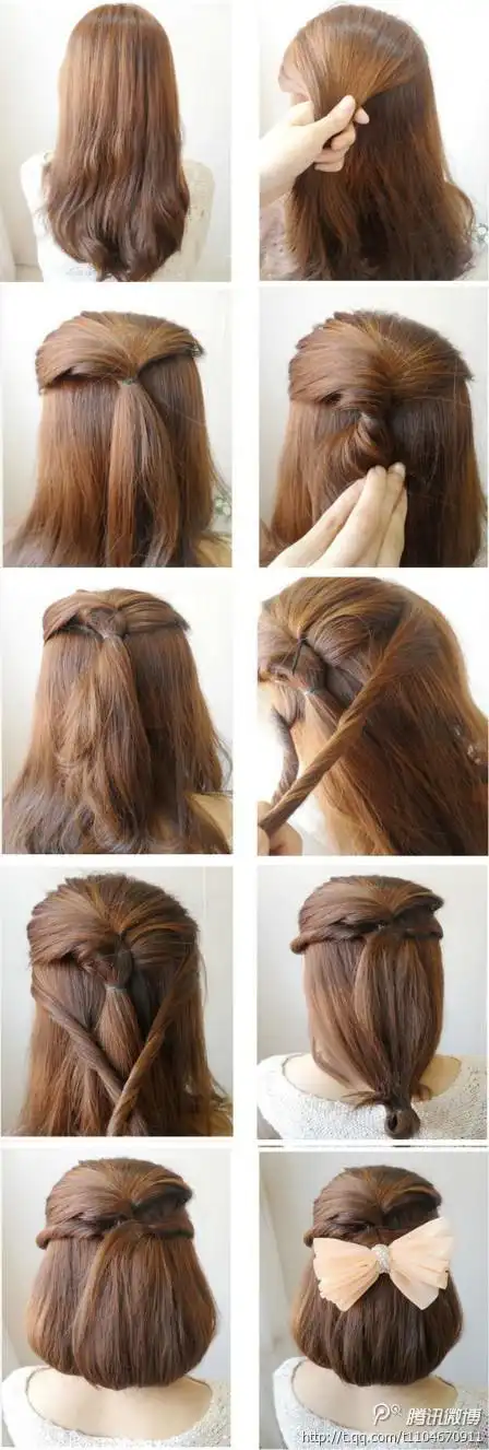 怎么绑头发好看图解