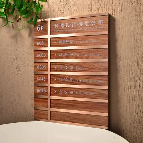 楼层索引牌办公室索引可更换牌楼层写字楼导向牌可替换引导标识牌