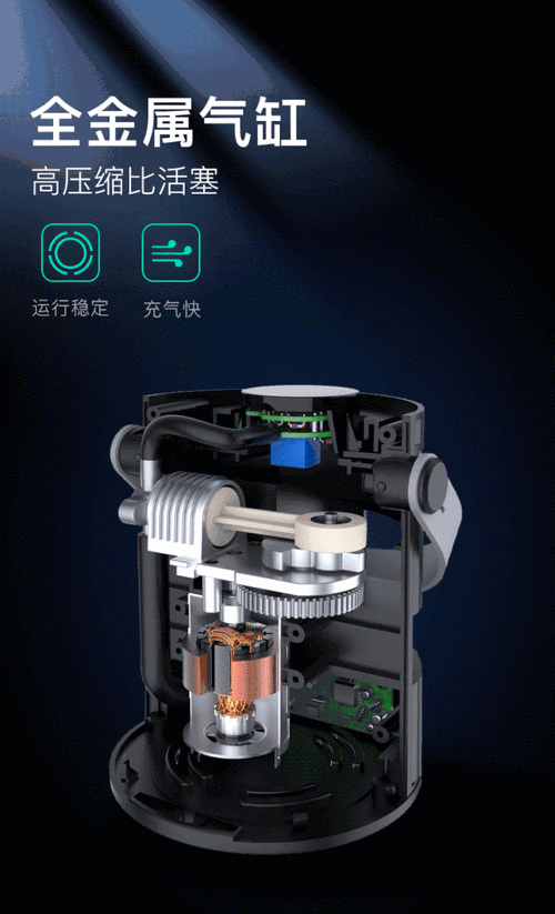 车载无线电动沿途便携式轮胎充气泵