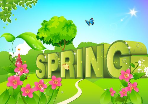 635海报印制海报展板素材264春天美景宣传画图片