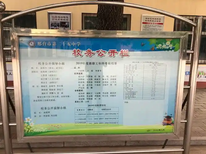 校务公开展示橱窗