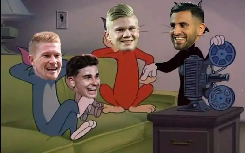 恶搞哈兰德加盟后下赛季的曼城