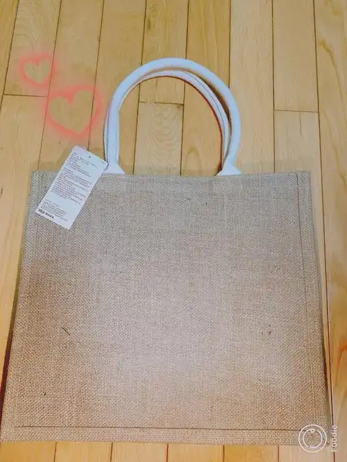 muji无印良品黄麻布包大改造