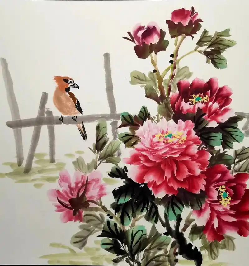 这些小品您比较喜欢第几副.#国画写意牡丹 #写意花鸟 #我和 - 抖音