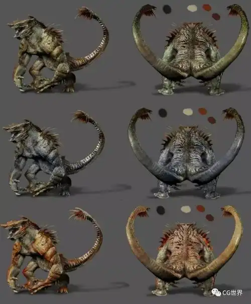环太平洋2中的几只怪兽的设计和雕刻要点