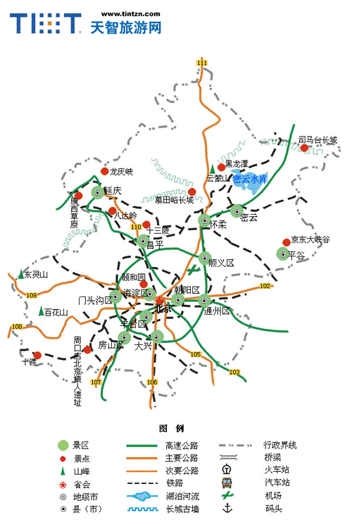 全国各省市旅游地图