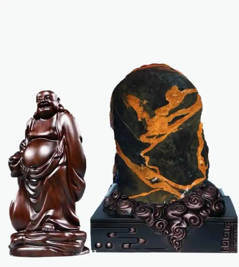 金身弥勒佛.#纯天然奇石 #象形石 #天然山水画 #奇石收藏 - 抖音