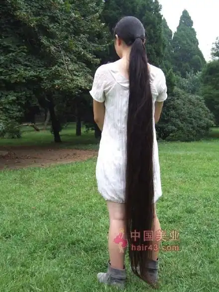 山东青岛长发女冯梦娇18米长发回顾7