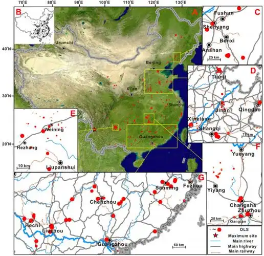 我国土壤重金属污染分布