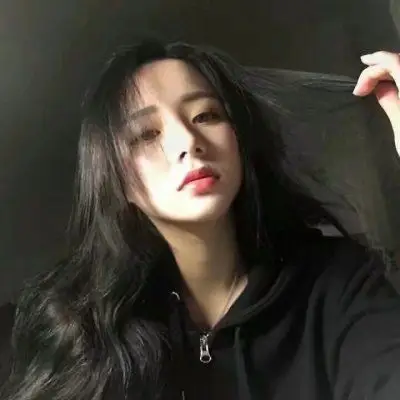 黑白霸气冷艳黑色衣服女生头像