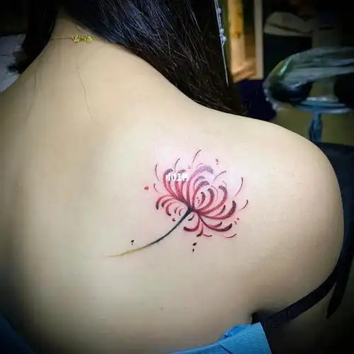 小清新系列彼岸花南宁纹身