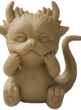 萌宠动物手办制作精雕油泥作品摆件