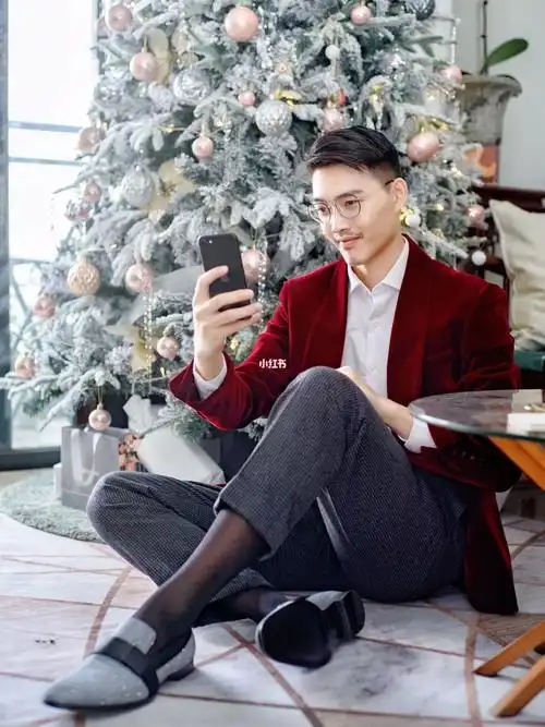 拍照姿势气质拍照指南09西装与雪松