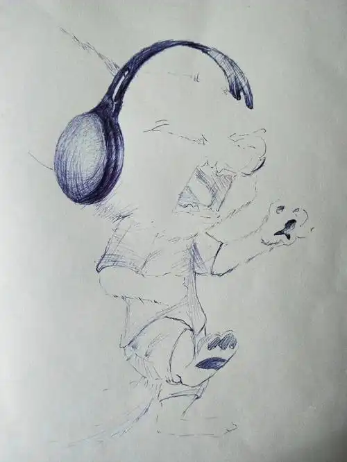 圆珠笔临摹一张