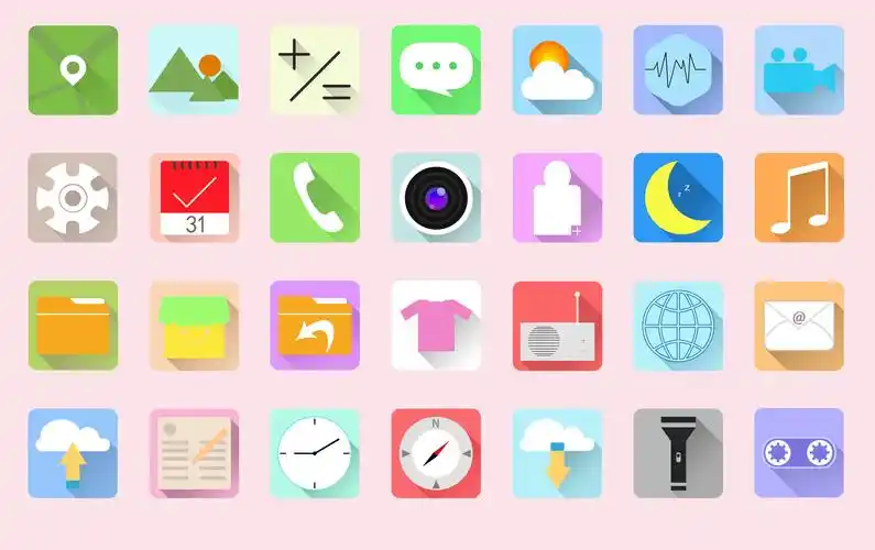 28个全套2d扁平化图标