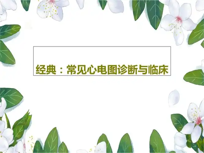 经典:常见心电图诊断与临床课件.ppt