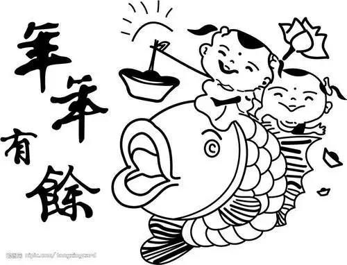 中国传统文化节日简笔画