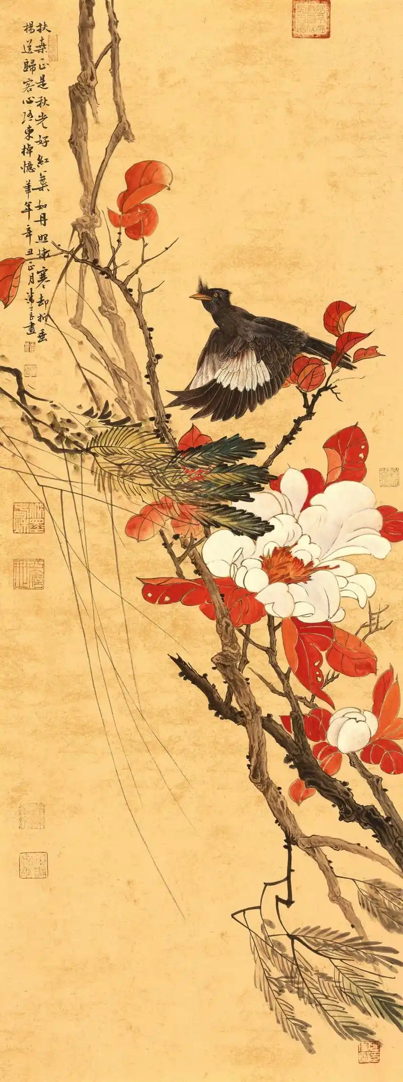 潘文良诗书画三绝,写意花鸟画作品集