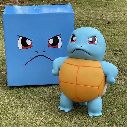 精灵宝可梦生气傲娇杰尼龟大号动漫摆件精灵球傲骄龟手办神奇宝贝