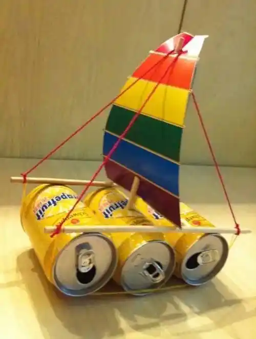 【趣味课堂】变废为宝!易拉罐华丽变身环保小帆船