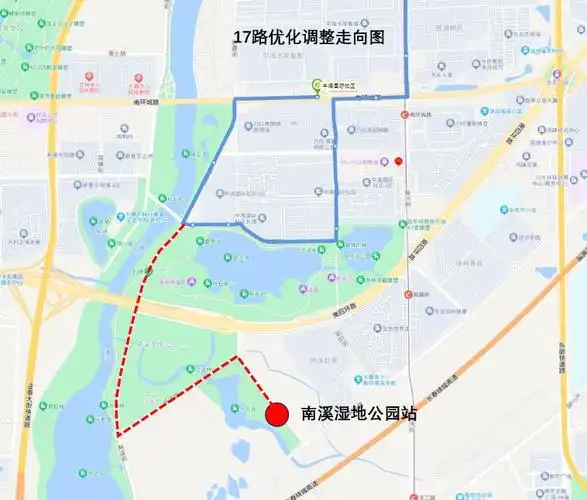 调整28路将线路和美路,畅溪街段走向改为溪畔街,听溪路,与6号线南溪