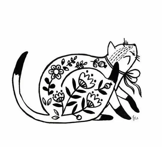 怎么画黑白简笔画