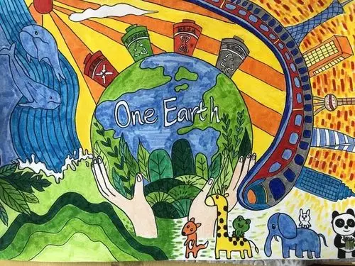 绿色环保 与 科幻 绘画素材