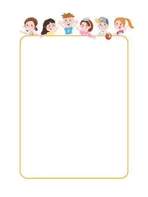 卡通边框竖版素材-卡通边框竖版图片素材下载-觅知网