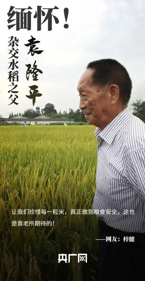 今天送别袁隆平院士