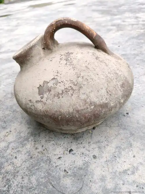民国陶制老夜壶提梁壶夜尿壶_价格90.
