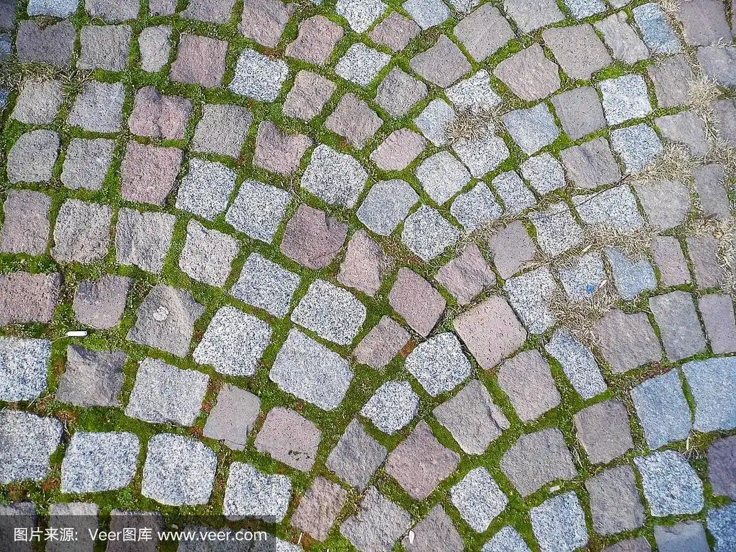 人行道图片,鹅卵石路面,铺路石