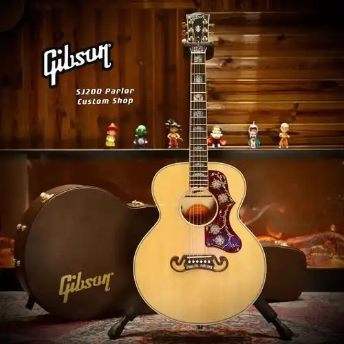 盐城琴行gibson吉普森sj200parlorcustom系列赵雷同雷同吉他民谣吉他