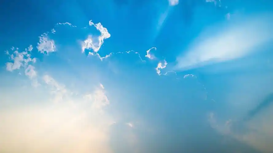 蔚蓝天空白云风景,高清图片,电脑桌面-壁纸族