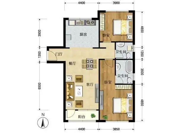 安徒生花园 普通住宅 户型图片仅供参考