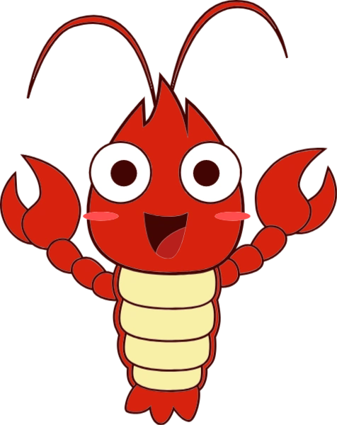 小龙虾龙虾拟人可爱装饰