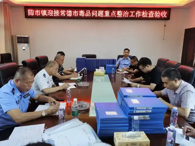 常德市强戒所联点督导桃源县陬市镇禁毒工作