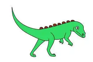 窃蛋龙龙简笔画步骤