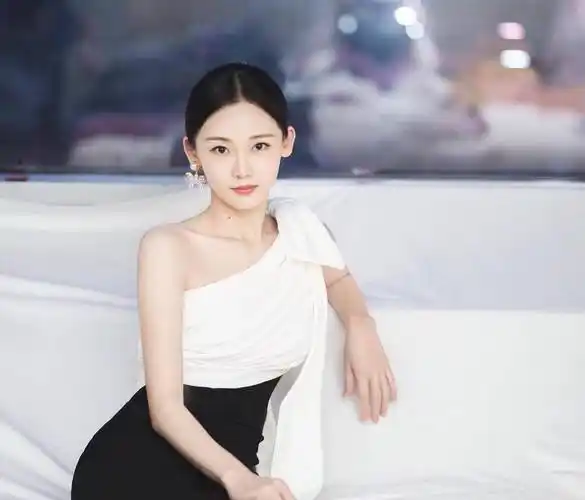 郑恺妻子苗苗,穿亮片连衣裙气质优雅,端庄大方_进行_设计的_气息