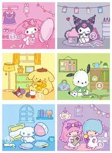 diy三丽鸥卡通库洛米美乐蒂布丁玉桂狗房间系列满贴钻石画十字绣