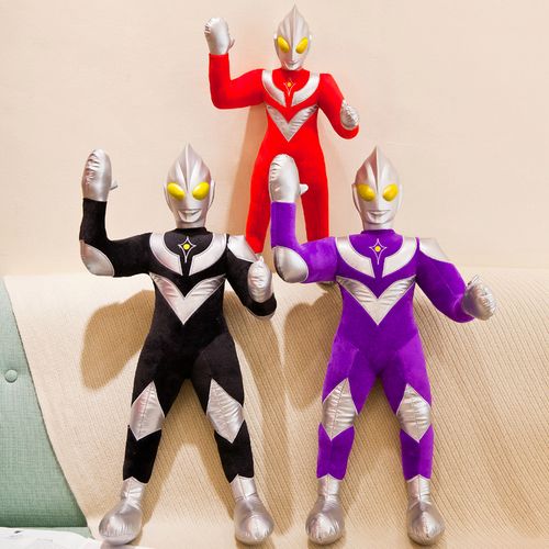 超火奥特曼毛绒玩具公仔漫威动漫蝙蝠侠蜘蛛侠美国队长儿童节礼物