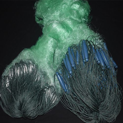 超加重坠急流水沉底网绿丝网三层渔网捕鱼丝网25指3456指23456米高超