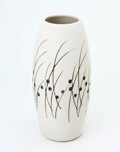 [ 日光生活 ] 陶艺手绘花瓶-椭圆形