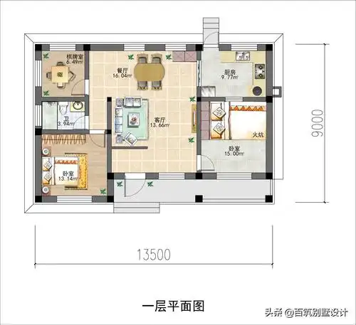 最适合北方的一层农村自建房内附图纸
